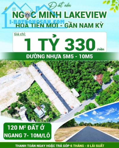 1,33 TỶ SỞ HỮU NGAY 120M² FULL THỔ CƯ HÒA TIẾN – ĐƯỜNG NHỰA 10,5M, SỔ SẴN SANG TÊN!