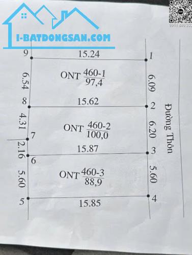 Đất Đồng Trữ Phú Nghĩa 98m2 chỉ nhỉnh 3 tỷ, ô tô tránh - vào đất, xây ở hay đt tích sản.