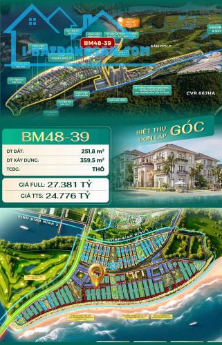 ĐỘC QUYỀN SIÊU PHẨM: BIỆT THỰ ĐƠN LẬP GÓC GIÁ TỐT NHẤT QUỸ HÀNG VHGG HẠ LONG!