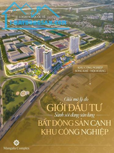 Bán Căn 2PN Hướng Đông Nam 60m2 ! Dự Án Mangala Complex Song Khê Nội Hoàng Bắc Ninh