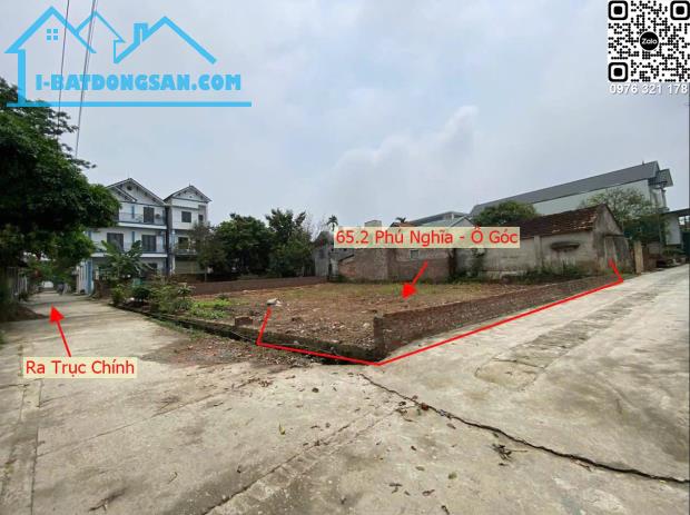 Bán đất Phú Nghĩa Chương Mỹ, lô góc 2 mặt tiền đường oto tránh, cạnh KCN, QL6, nhỉnh 3 tỷ