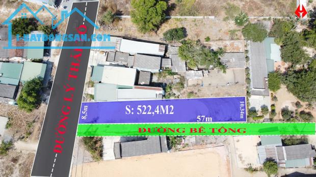 Bán 8.5m x 57m đất ONT Mặt tiền Lý Thái Tổ - Tân Tiến - LaGi giá ngộp