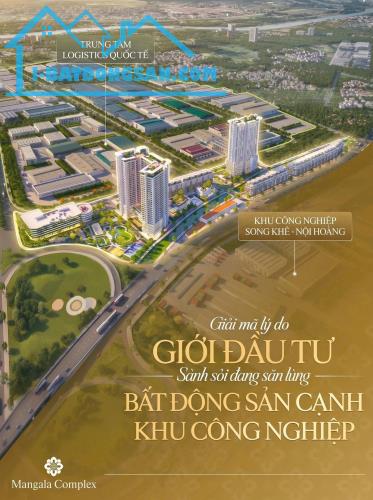 Căn 2PN Hướng Đông Nam 59m2 ! Dự Án Mangala Complex Song Khê Nội Hoàng Bắc Ninh
