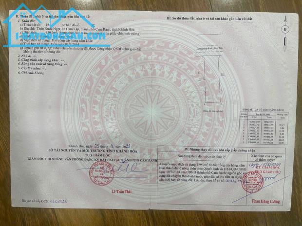 HÀNG HIẾM CÒN 1 LÔ CUỐI GẦN VIN CAM RANH - CHỈ 13,5 TRIỆU/M² - CÁCH ĐẠI DỰ ÁN 300M