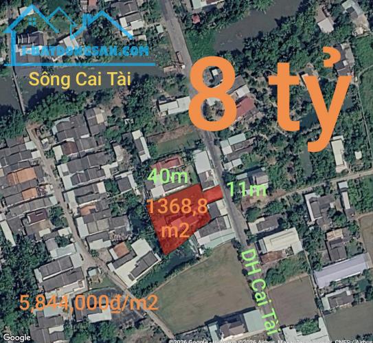 Bán lô đất thổ đường Cai Tài giá 8 tỷ