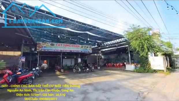 HOT - CHÍNH CHỦ BÁN ĐẤT THỔ CƯ MẶT TIỀN Đường Nguyễn An Ninh, Thị trấn Cần Giuộc, Long An.