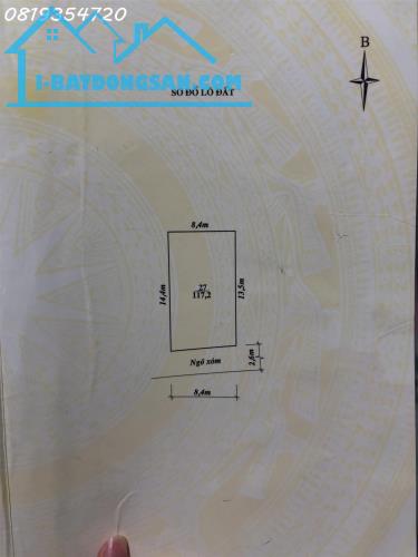 Cần tiền bán gấp lô đất 117m2 tại Thôn Cốc Hạ 2, Thanh Hóa, giá đầu tư