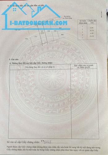Bán đất thổ cư An Thới Đông, Cần Giờ: 6 x 21, giá 1,5 tỷ.