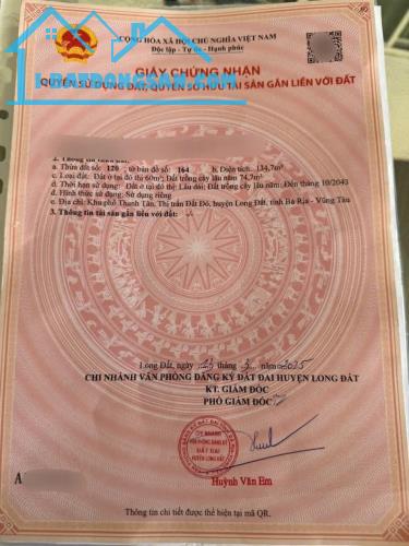 Bán Nhanh Đất 1.45tỷ Đất Đỏ Đường Lớn Vỉa Hè 👉 Ở VÀ KINH DOANH TỐT