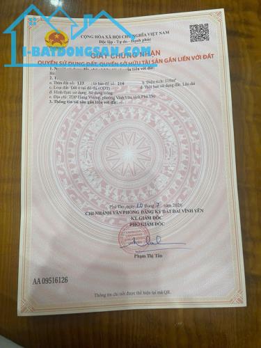 Bán đất tặng nhà hai tầng cũ đang cho thuê tại mặt đường Hùng Vương, Đồng Tâm, Vĩnh Yên