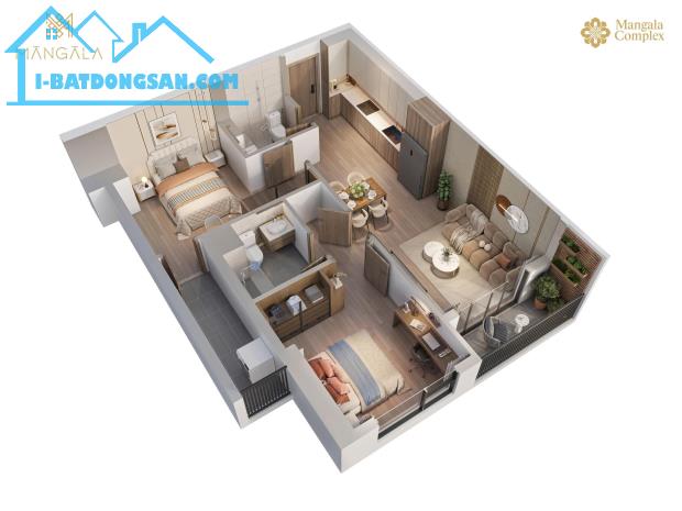 Bán Căn 3PN diện tích 81m2 ! Dự Án Mangala Complex Song Khê Nội Hoàng Bắc Ninh