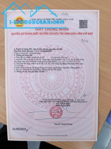 SỔ HỒNG ĐÃ VỀ – MỞ BÁN DÃY ĐẤT MẶT TIỀN THẠNH LỘC 27 GẦN CHỢ CẦU ĐỒNG