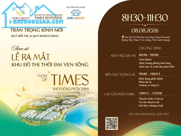 Lễ Ra Mắt Ngày 8/8 Khu Đô Thị Thời Đại Ven Sông Đầu Tiên Tại Thành Tuyên