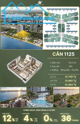 12 TỶ SỞ HỮU NGAY CĂN GÓC VIEW ĐẸP 3PN SUNSHINE RIVER PARK CIPUTRA
