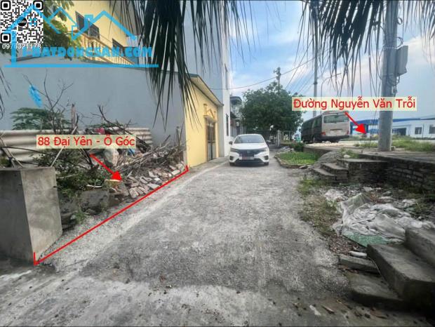 Bán đất mặt đường Nguyễn Anh Trỗi, Chương Mỹ lô góc, ô tô vào nhà, 88m2 chỉ 6.x tỷ