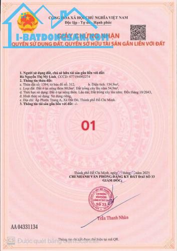 Bán Nhanh Lô Đất chỉ 950Tr ngay Đất Đỏ Gấp