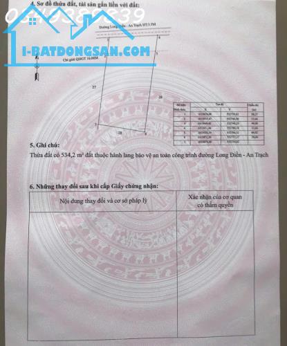 Bán đất tại Ấp Thạnh 1, Long Điền, Đông Hải, Bạc Liêu, giá 1,6 tỷ, DT 2964,9m2