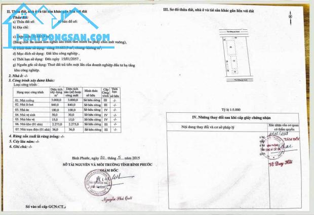 Bán kho xưởng khu công nghiệp bình phước