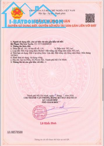 QUÁ RẺ chỉ từ 2.1tỷ - ĐẤT BIỂN LỘC AN - CÁCH BÃI TẮM LỘC AN 700M - NGAY CHỢ - TRƯỜNG HỌC
