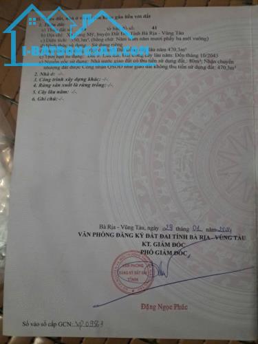 ĐẤT BIỂN PHƯỚC HẢI - BRVT NGAY GẦN CHÂN NÚI MINH ĐẠM VÀ HỒ SỞ BÔNG chỉ từ 1.65tỷ