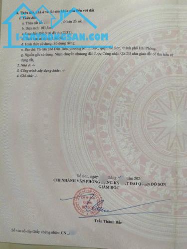 ❌❌❌Cc GỬI BÁN LÔ ĐẤT MẶT ĐƯỜNG DÂN TIẾN - MINH ĐỨC -QUẬN ĐỒ SƠN .