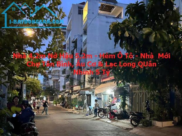 NHÀ MỚI Ở NGAY – HẺM Ô TÔ – CÁCH 1 NHÀ RA MẶT TIỀN KINH DOANH – NỞ HẬU 5,2M