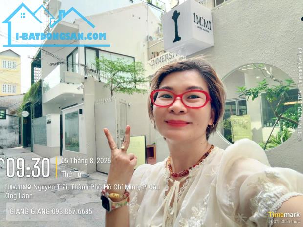 QUẬN 1: BÁN NHÀ 2 TẦNG MẶT TIỀN HXH NGUYỄN TRÃI, P.CẦU ÔNG LÃNH- DT ĐẸP 4M*19M- VỊ TRÍ