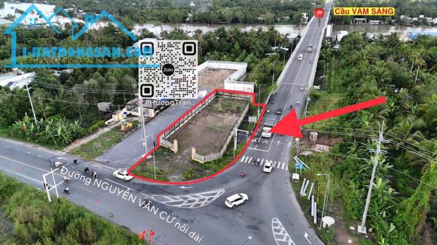 BÁN NỀN GÓC 782m2, NGANG 20m GÓC 2 MẶT TIỀN ĐƯỜNG NGUYÊN VĂN CỪ nối dài, NGAY CẦU VÀMSÁNG