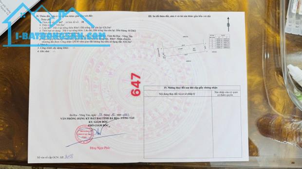 MẶT TIỀN NHỰA NGAY KHU CÔNG NGHIỆP ĐẤT ĐỎ-XÃ ĐẤT ĐỎ -TP HCM
