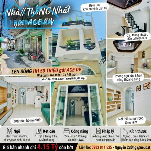 HH 50TR Thân gởi ace dv Nhà 3 PN Ngay Trường học Cấp 1,2 Tiện ích