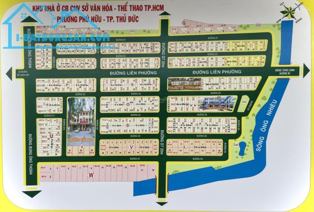 Bán nền đất biệt thự kdc sở văn hoá thông tin , đường liên phường, q9