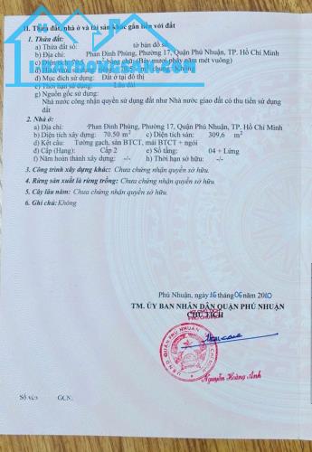 Nhà Đẹp Có Dòng Tiền, DT 4m*18m. 5Tầng BTCT, Hẻm 6m Phan Đình Phùng, PN. Bán Chỉ 15,6 tỷ.