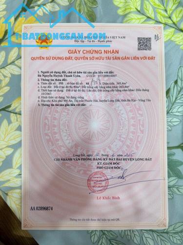 Đất Biển Phước Hải- Đối Diện Cổng Trường Học chỉ từ 1.45ty