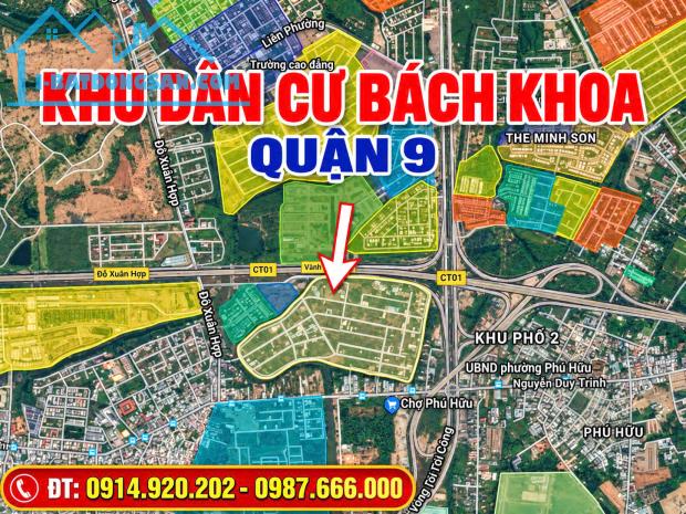 Bán đất nhà phố KDC Bách Khoa Quận 9 cũ, nền vị trí đẹp, sổ đỏ, LH 0914920202, thiện chí b