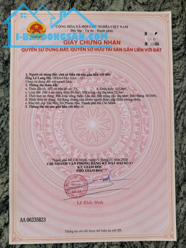 xả hàng ngộp cuối năm giá chỉ 880tr tại xã phước hải cách biển phước hải chỉ 1km