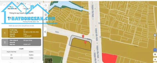 NGỘP BANK GÓC 2MT HUỲNH TẤN PHÁT HƠN 1.850M² - HÀNG ĐẦU TƯ CHỈ 51 TR/M²