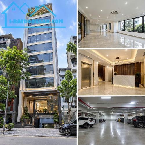 TÒA NHÀ MẶT PHỐ TRẦN VỸ – 120M² – MT 8M – 10 TẦNG – 1 HẦM – THANG MÁY – VỈA HÈ RỘNG