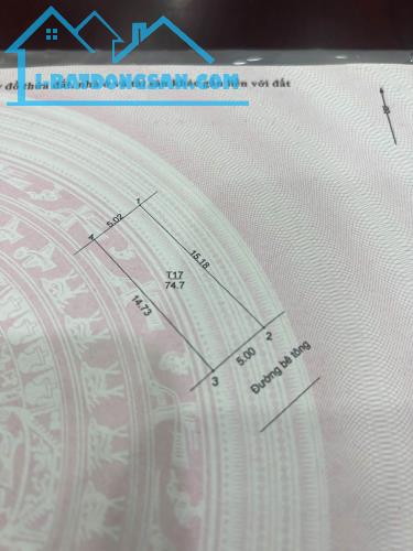 Bán Đất Đấu Giá Chi Đông Thuận An Hà Nội 75m2 MT5m Đường 5m Sổ Đỏ, 4 Tỷ