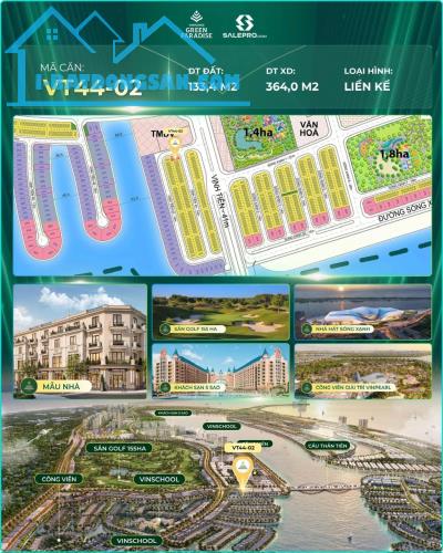 Kính gửi Anh/Chị thông tin căn: 🔹 Mã căn: VT44-02 Khu Vịnh Tiên Cần Giờ