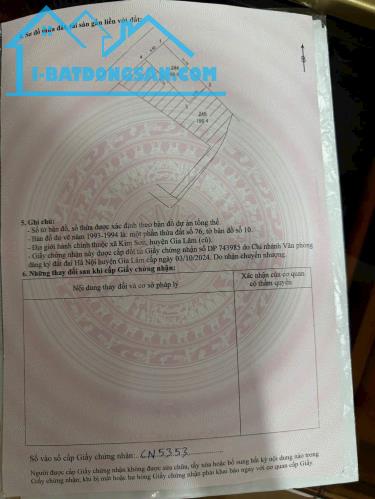 CẦN BÁN 50M2 ĐẤT KIM SƠN THUẬN AN HÀ NỘI Ô TÔ THÔNG SÁT QL17 HV TÒA ÁN SỔ ĐỎ 3.7 TỶ