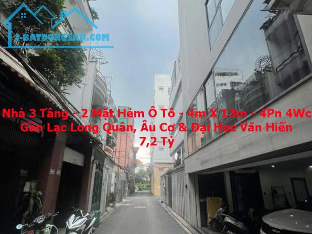 Bán Nhà 4 Tầng 4mx14m - Ô Tô Thông - 4PN 4WC - Chợ Tân Bình - ĐH Văn Hiến - 7.2 Tỷ