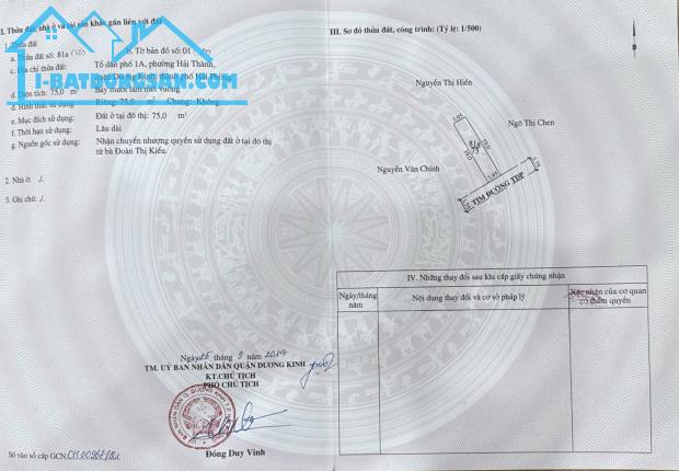 Bán đất Hải Thành 1 - Dương Kinh - Hải Phòng