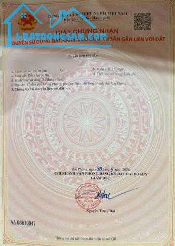 Bán đất Minh Đức - Đồ Sơn - Hải Phòng