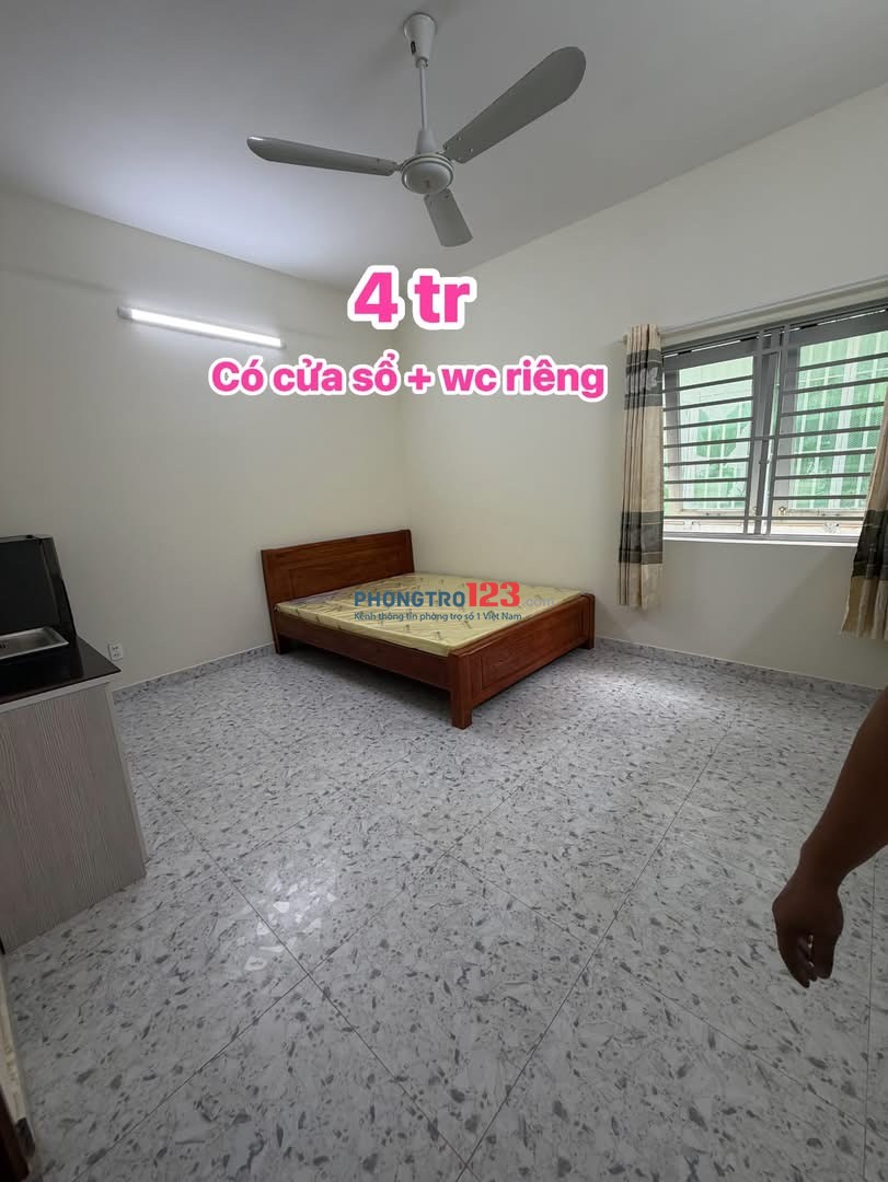 Cho thuê CHDV full NT , wc Riêng , có cửa sổ, phía sau trường ĐH Văn Hiến -NVL