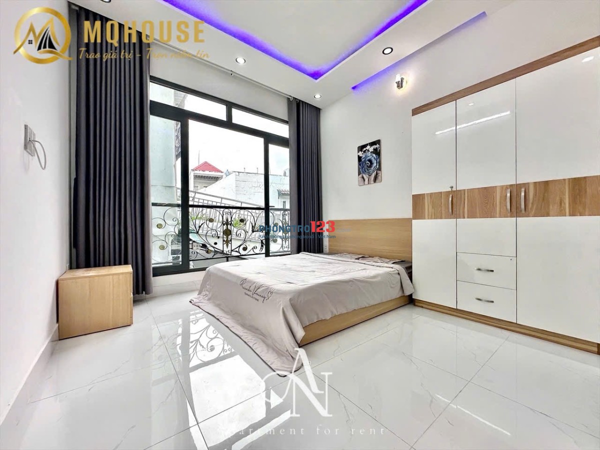 Cho thuê phòng ban công Phú Nhuận, gần Phan Đăng Lưu tiện đi Quận 1_Full nội thất mới_Giá rẻ
