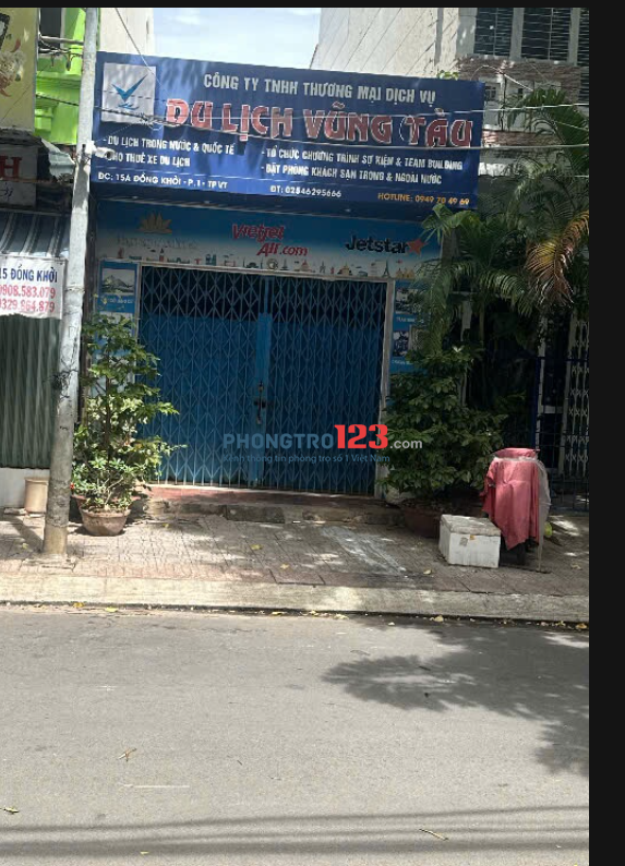 Cho thuê nhà mặt tiền đường Đồng Khởi, diện tích 90m2, diện tích sử dụng 150m2, có gác lửng.