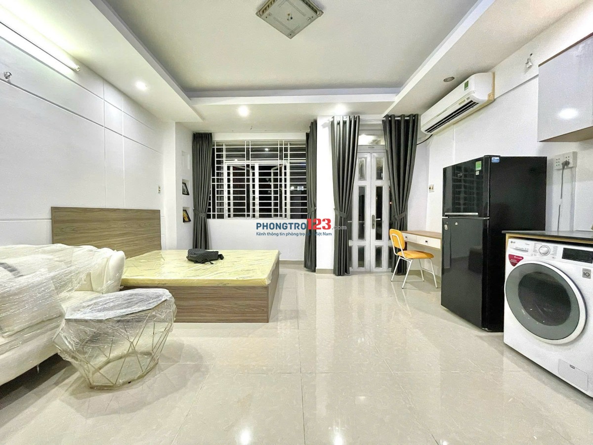 Cho thuê căn hộ 40 m² có máy giặt riêng gần chợ Bà Chiểu, quận Bình Thạnh, giáp quận 1