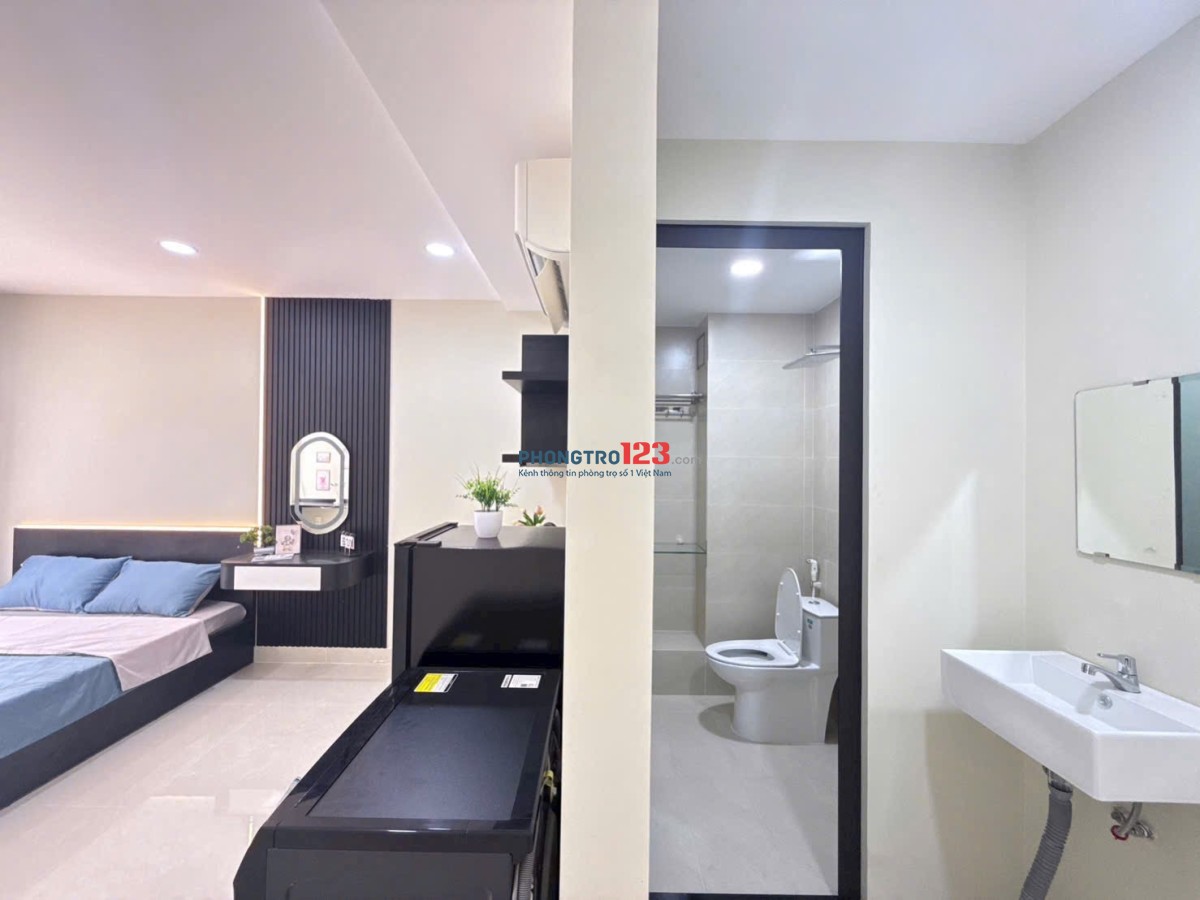 Cho thuê phòng full nội thất, ban công lớn – Nguyễn Gia Trí, Bình Thạnh | Ngay Hàng Xanh, UTH, FTU2
