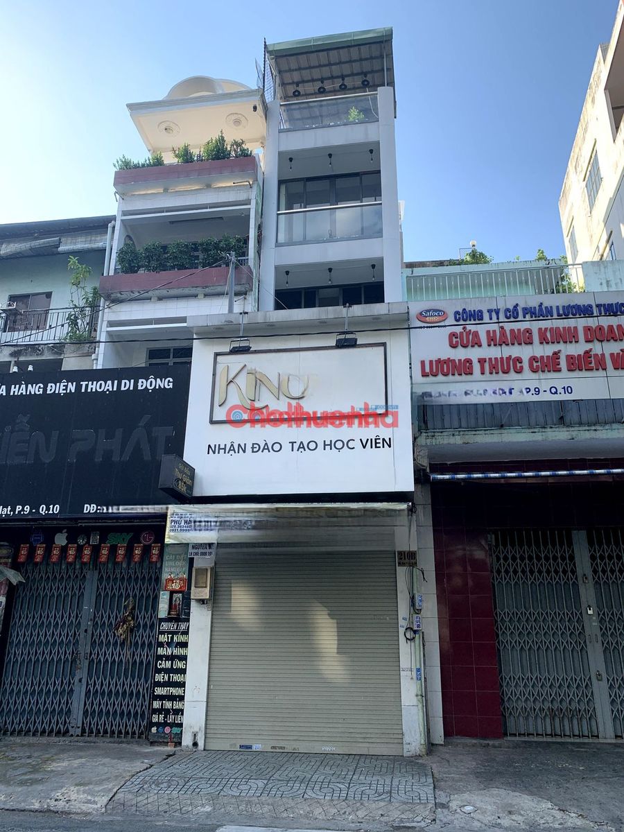 CHO THUÊ NHÀ MẶT TIỀN KINH DOANH ĐƯỜNG BÀ HẠT, QUẬN 10, KẾT CẤU 1 TRỆT 3 LẦU