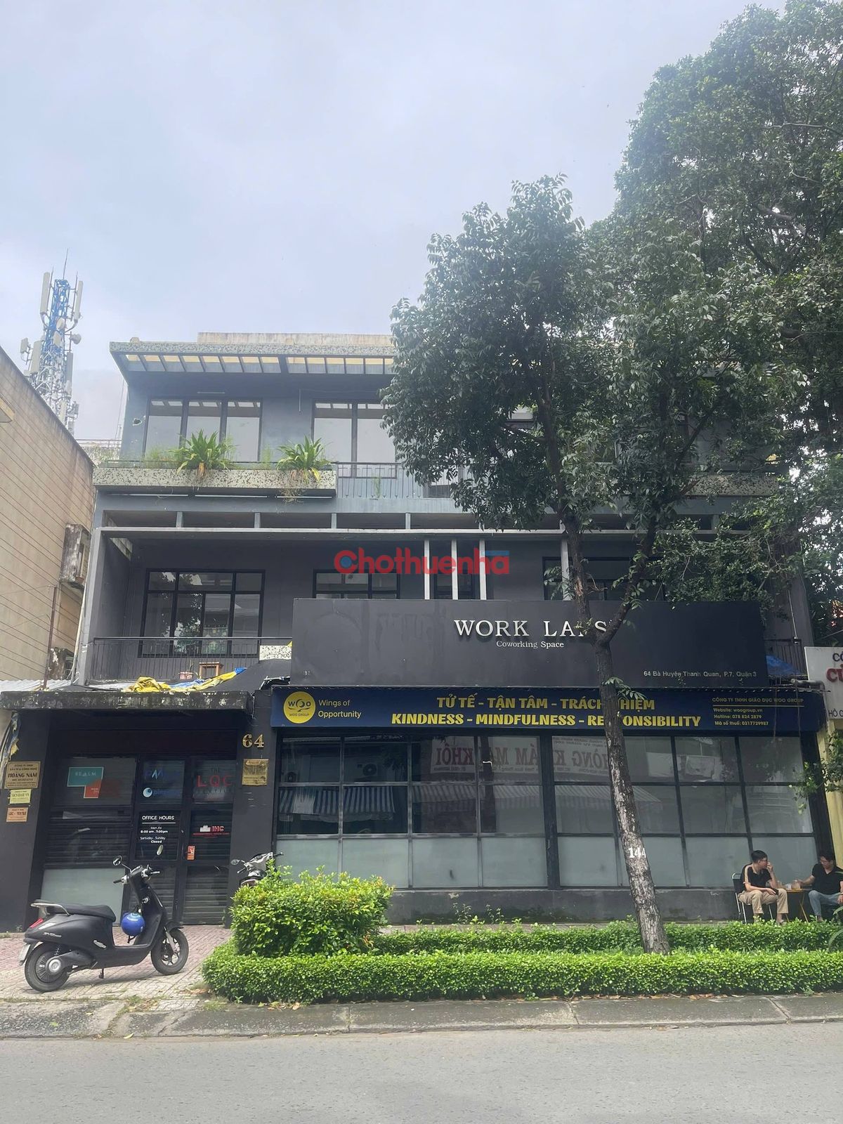 CHO THUÊ NHÀ MẶT TIỀN 64 BÀ HUYỆN THANH QUAN QUẬN 3 NGANG 14M DT LỚN KINH DOANH